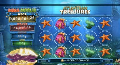 Atlantean Treasures Mega Moolah screenshot