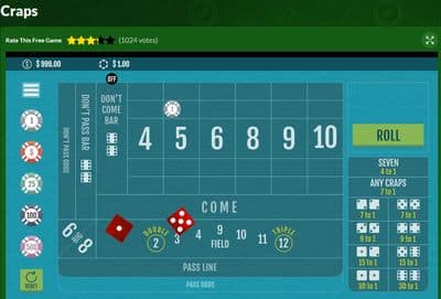 Craps screenshot