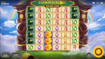 Rainbow Jackpots Power Lines slot game