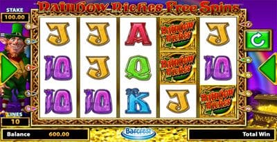 Rainbow Riches Free Spins features