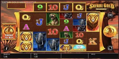 Safari Gold Megaways slot game