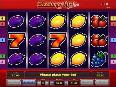 Sizzling Hot Deluxe game
