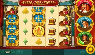 The Three Musketeers Slot screenshot