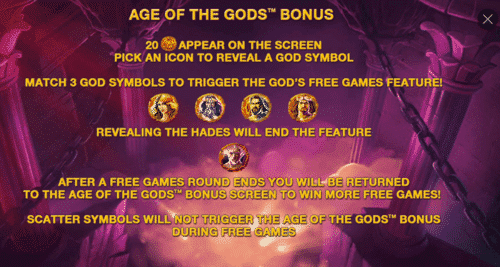 age of the gods bonus feature 2
