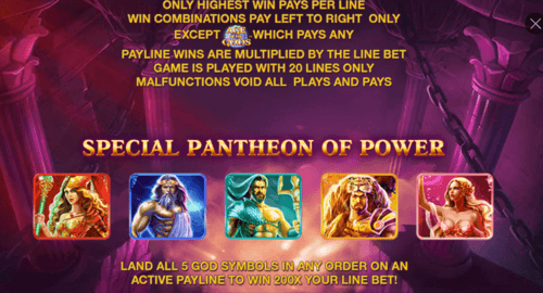 age of the gods special pantheon of power