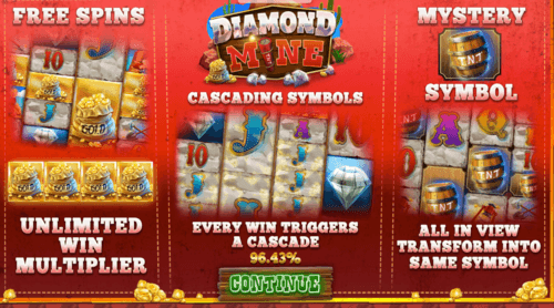 diamond mine bonus feature 1