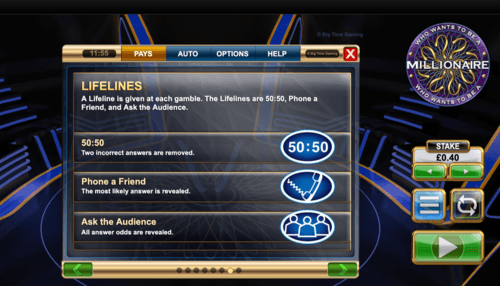 who wants to be a millionaire megaways bonus feature 6