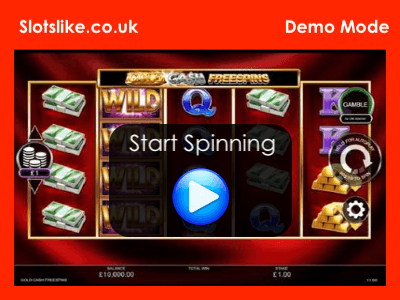 gold cash free spins demo