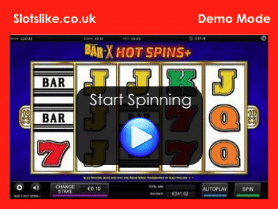 Bar X Hot Spins Demo
