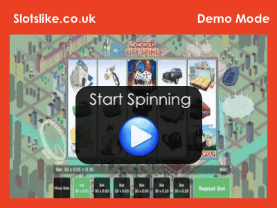 Monopoly City Spins Demo