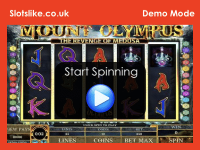 Mount Olympus Revenge Of Medusa Demo