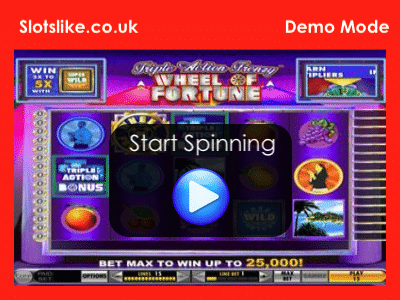 Wheel Of Fortune Triple Action Frenzy Demo