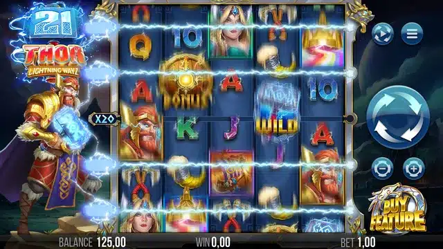 21 Thor Lightning Ways Lightning Strike feature adding a new multiplier way to the reels