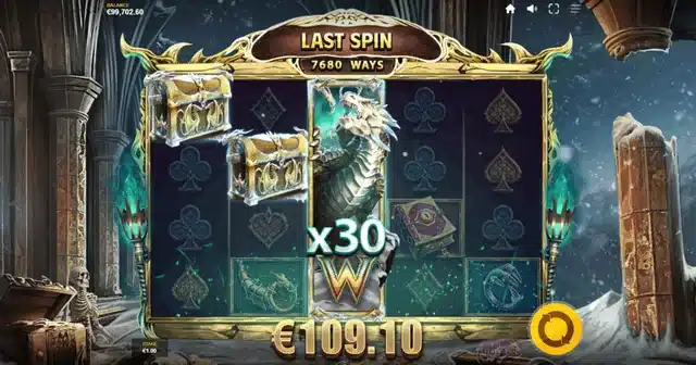 Archdragon King free spins with a x30 Dragon Wild multiplier and 7680 ways