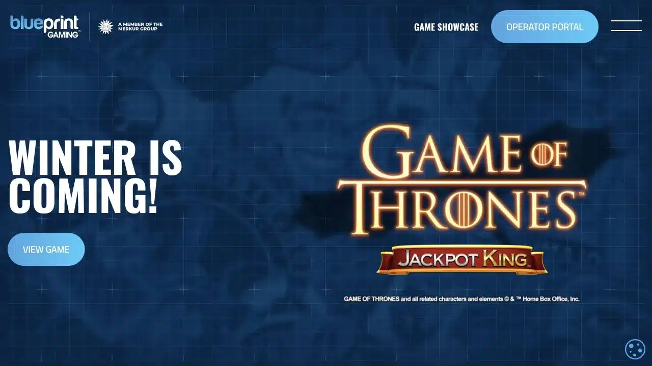 Blueprint Gaming official homepage identifying the active UK studio and its current games, checked July 2026