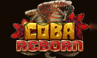 Coba Reborn slot logo, an ELK Studios slot