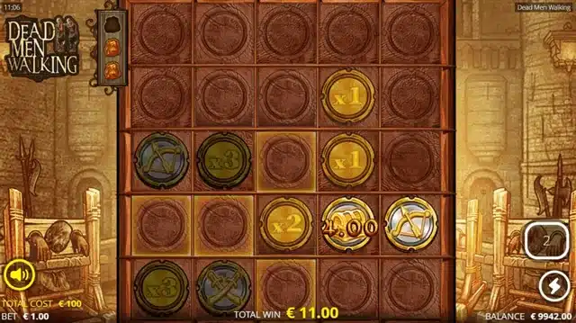 Dead Men Walking slot gameplay screenshot
