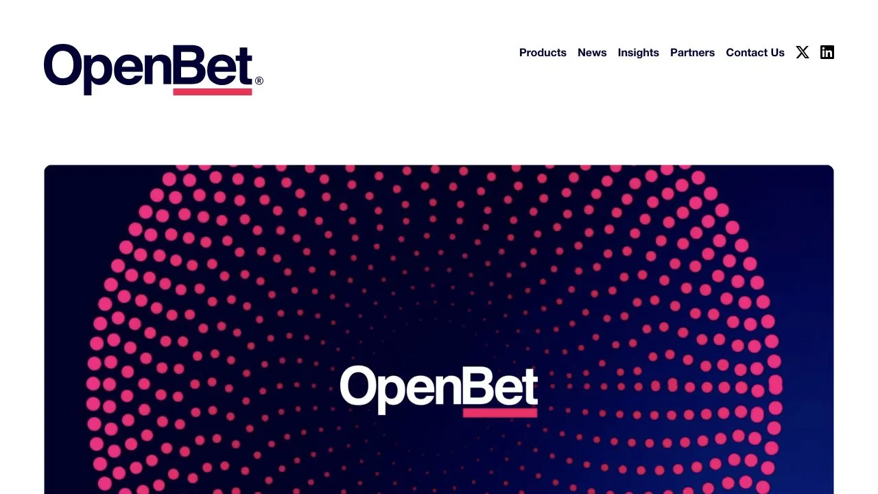 OpenBet homepage shown as historical ownership context for Electracade