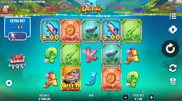 Epic Fish Net Of Fortune slot gameplay screenshot