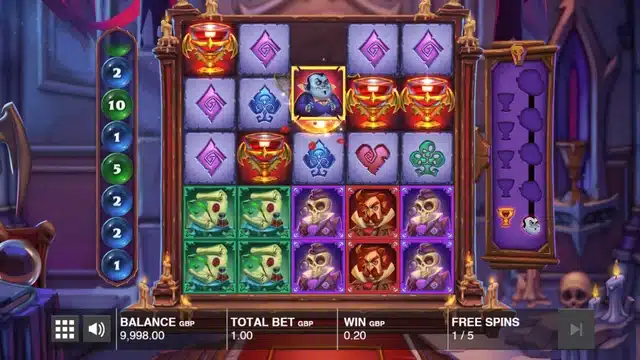 Fat Drac slot free spins gameplay showing the Fat Drac symbol and Instant Prize Bubbles