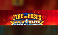 Fire and Roses Gold Blitz Fortune Tower slot logo