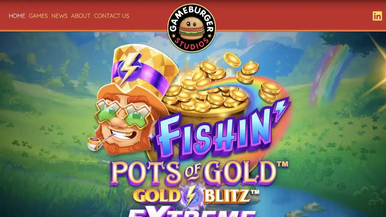 Gameburger Studios official homepage captured in July 2026