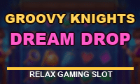 Groovy Knights Dream Drop slot logo, a Relax Gaming slot