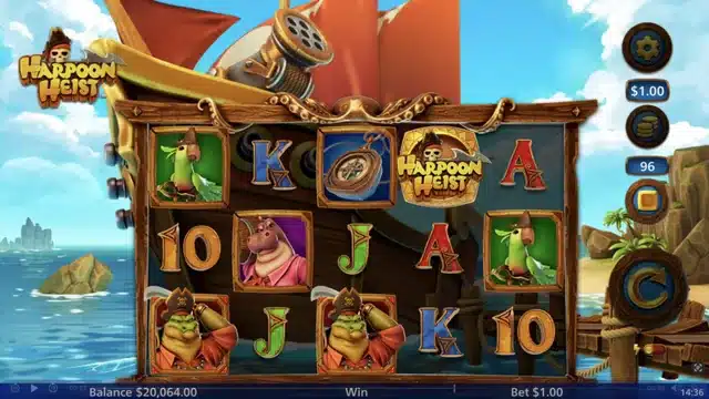 Harpoon Heist slot gameplay screenshot