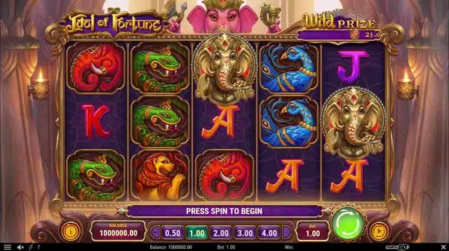 Idol Of Fortune slot gameplay screenshot