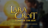 Lara Croft: Tomb of the Sun slot logo, a Triple Edge Studios slot