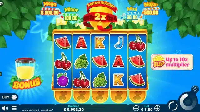 Lucky Lemons 2 Juiced Up slot gameplay screenshot