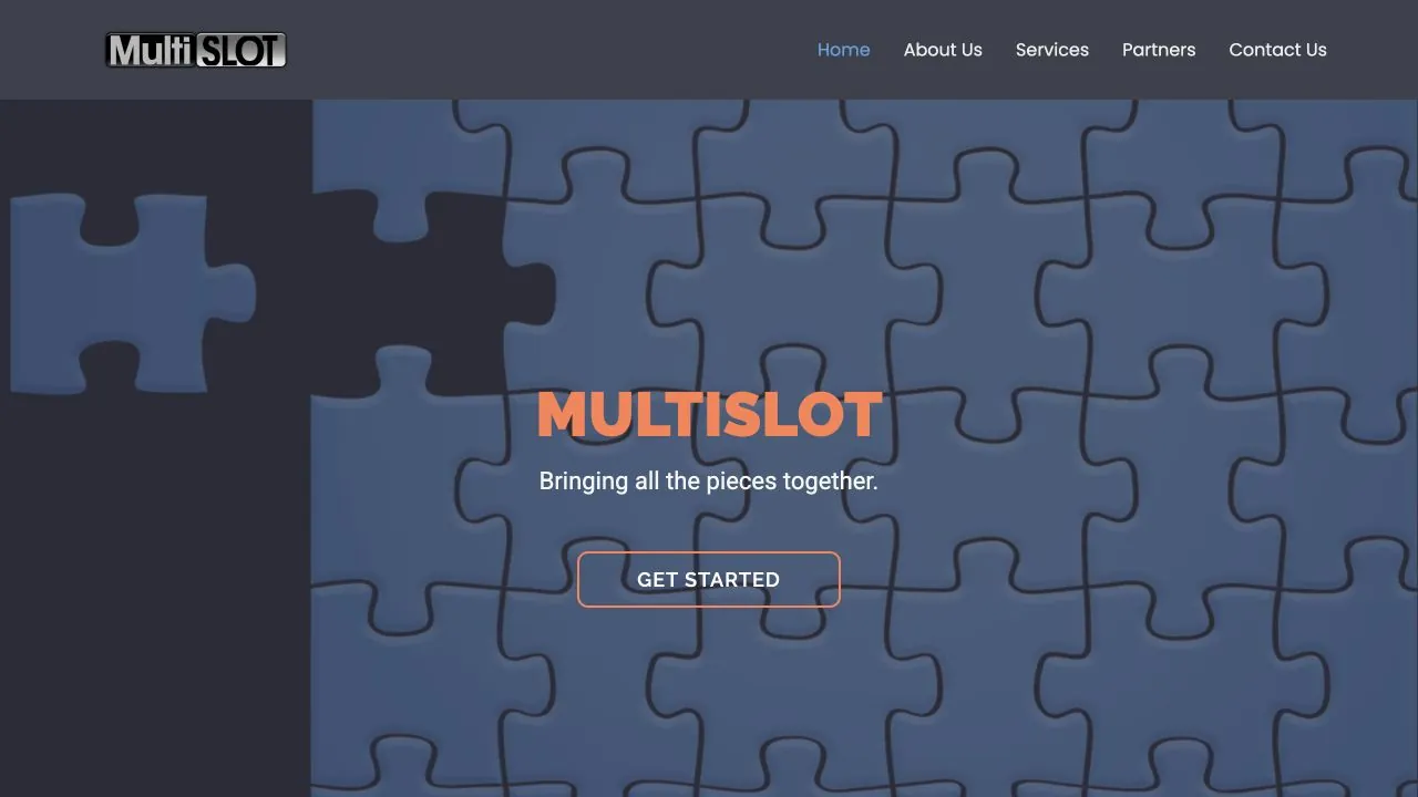 Current MultiSlot LLC homepage captured in July 2026