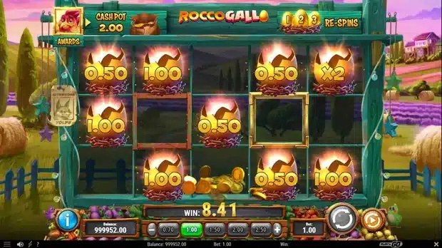 Rocco Gallo Instant Prize Bonus respin feature screenshot