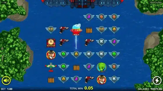Space Donkey Abduction Wild UFO symbol active on the reels with a x2 multiplier