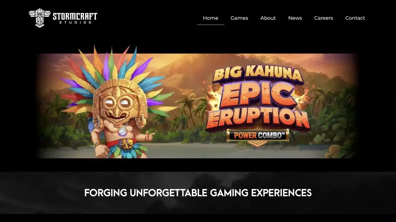 Stormcraft Studios official homepage captured in July 2026