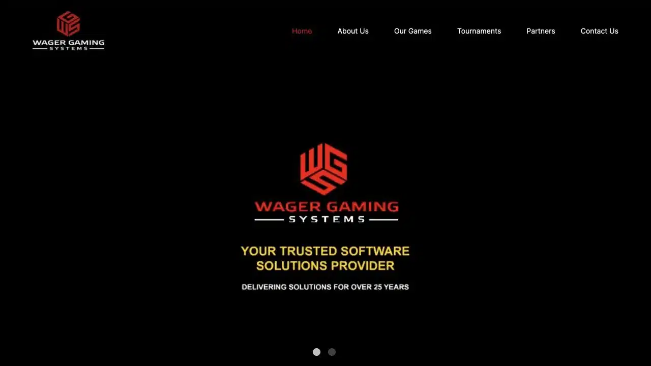 WGS Technology official homepage captured in July 2026