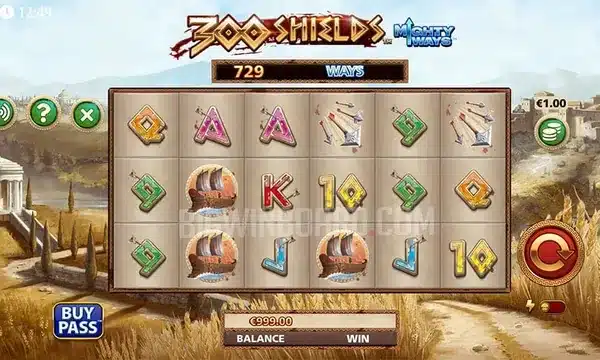 300 Shields Mighty Ways slot logo