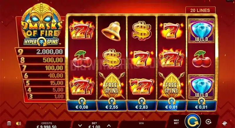 9 Masks of Fire HyperSpins base game