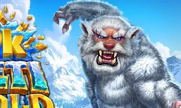9K Yeti Gold slot logo in its golden mountain setting