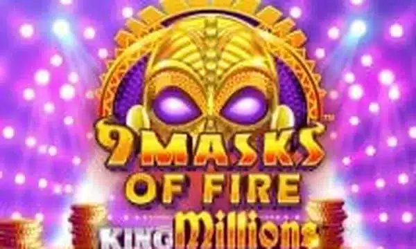 9 Masks of Fire King Millions slot logo