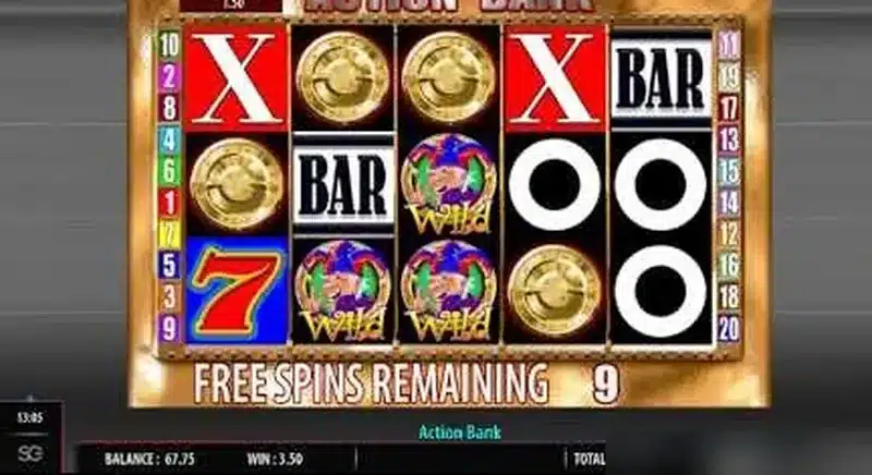 Action Bank free spins with gold coins