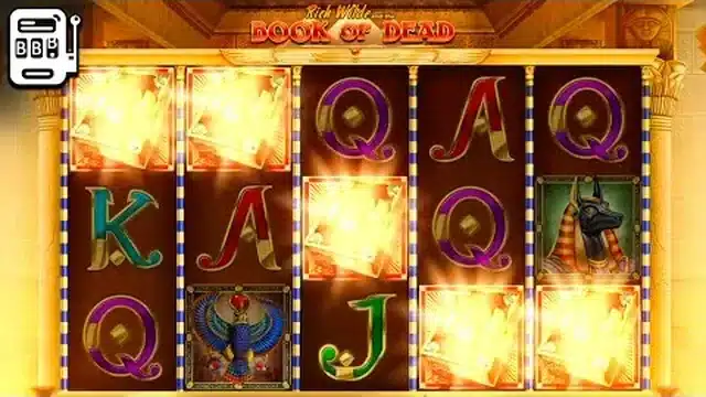 Book of Dead five expanding books rare win session