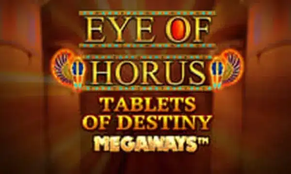 Eye of Horus Tablets of Destiny Megaways slot logo