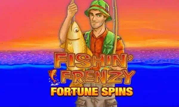 Fishin' Frenzy Fortune Spins slot logo