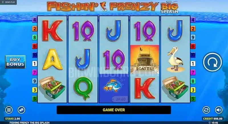 Fishin' Frenzy The Big Splash base game
