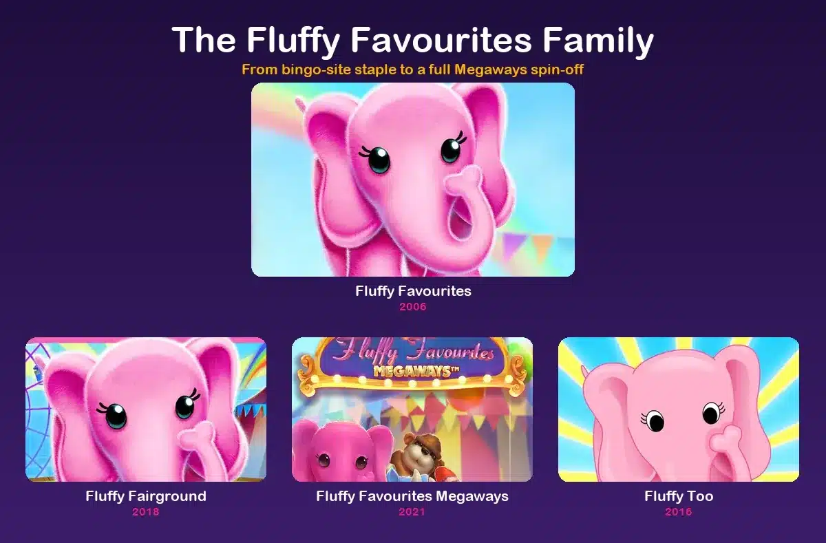 All four slots like Fluffy Favourites, Nellie's toybox compared