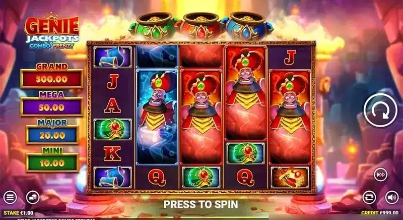 Genie Jackpots Combo Frenzy gameplay
