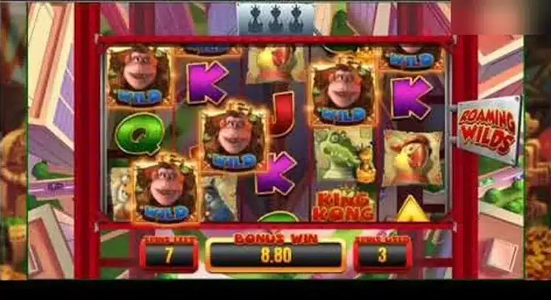 King Kong Cash Roaming Wilds feature gameplay