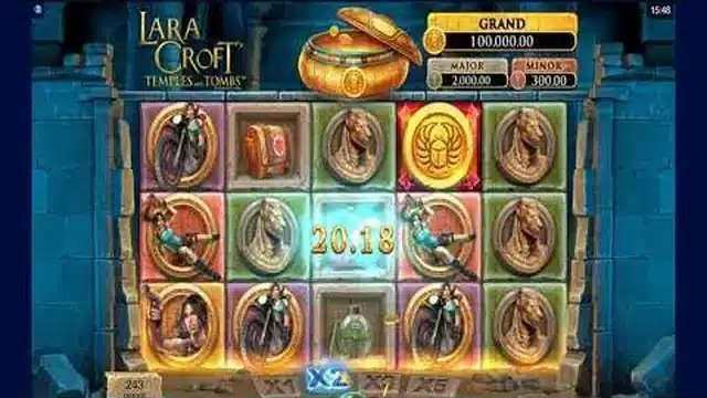 Lara Croft Temples and Tombs big win