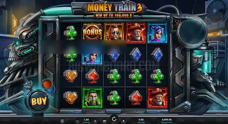 Money Train 3 base game reels